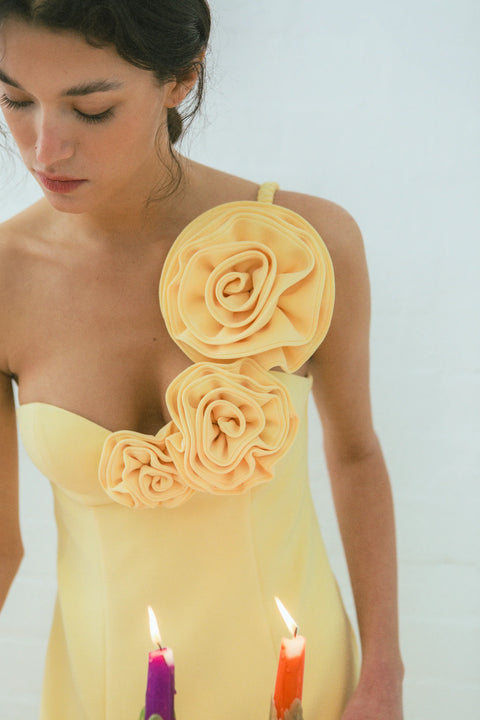 Flores Rose Midi Dress