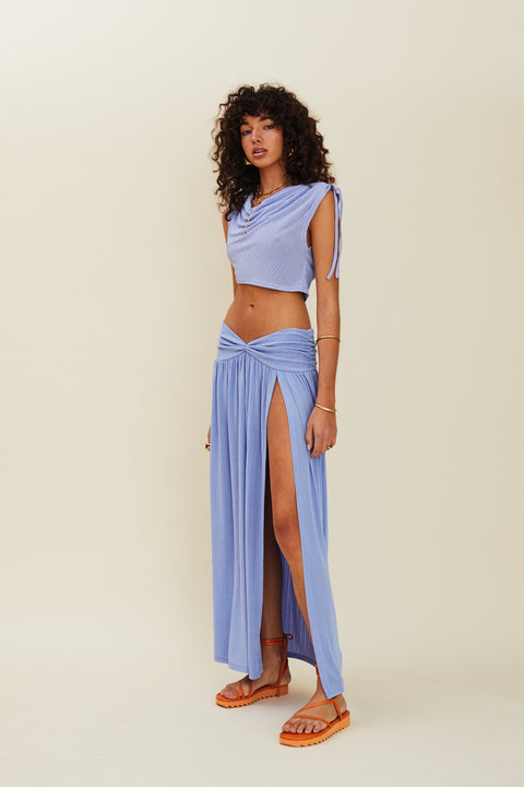 Ether Rouched Maxi Skirt