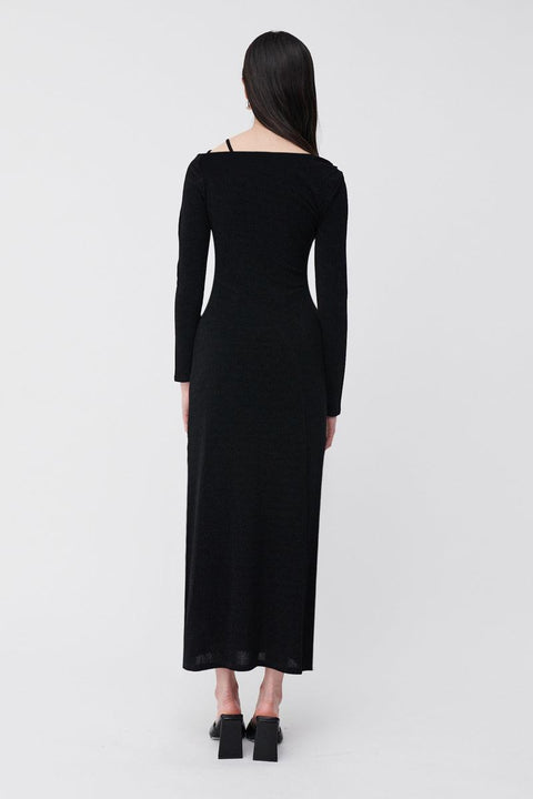 Jackson Deconstructed Strappy Long Sleeve Maxi Dress