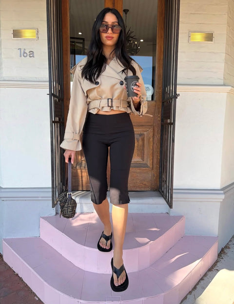 Blake Cropped Trench Coat