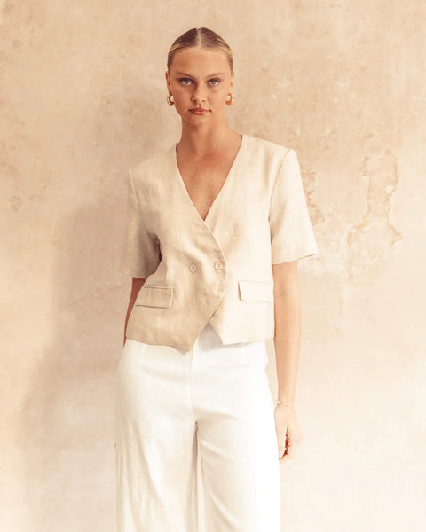 Esther Linen Vest Top