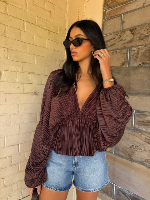 Jess Pleated Top