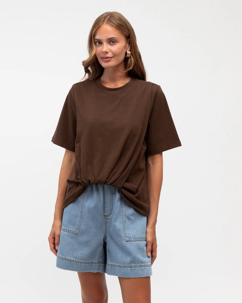 Easy Front Tuck Tee