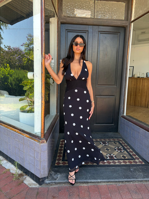 The Luna Polka Max Dress