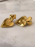 Heart 18K Gold Plated Earrings