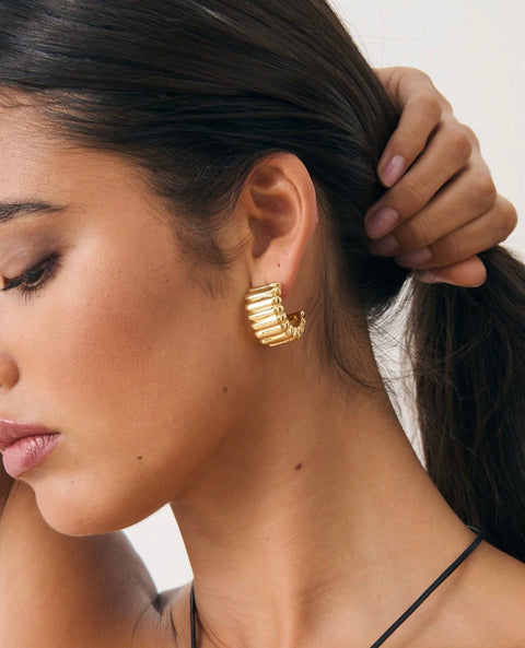 INDIRA GOLD PLATED EARRING