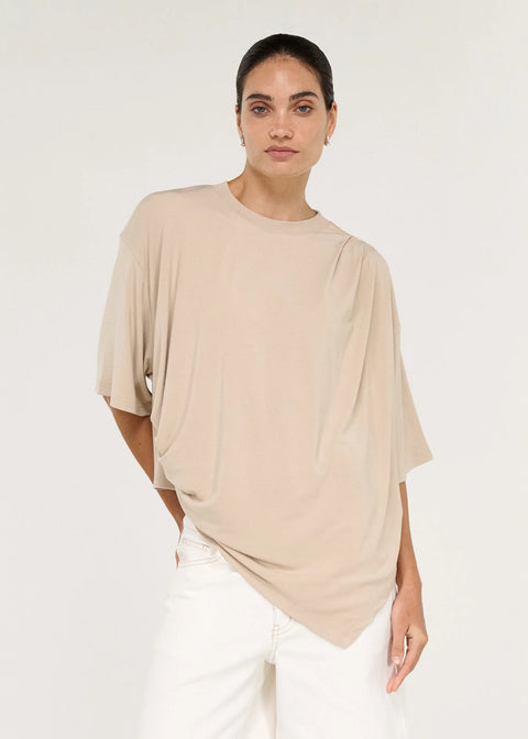 Zelle Draped Oversize Tee