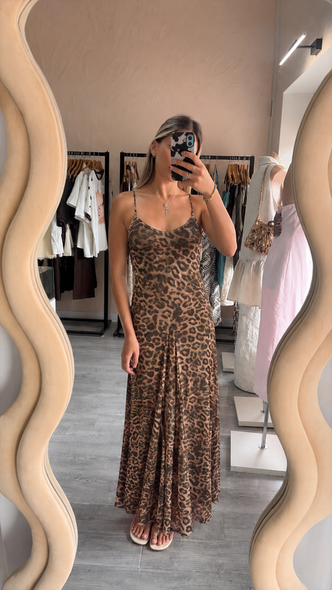 The Zahara Leopard Maxi Dress