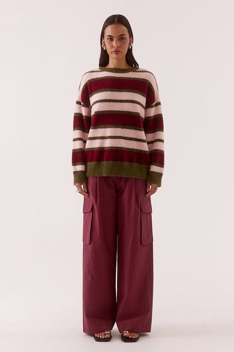 HOLLAND STRIPE CREW KNIT