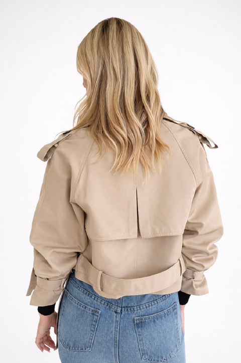 Blake Cropped Trench Coat