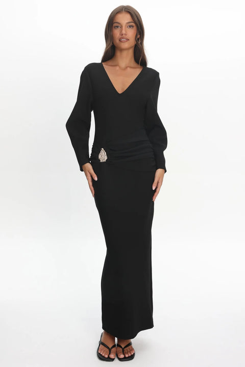 Saba long sleeve Midi Dress