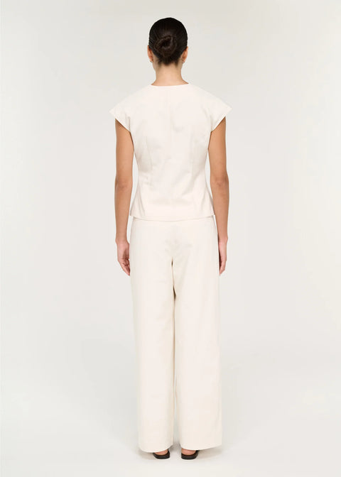 Roselle Tie Front Top