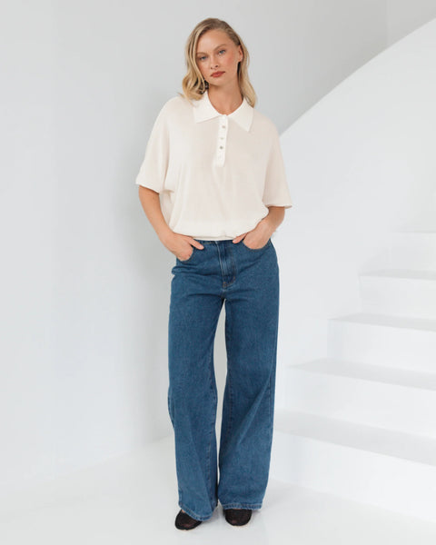 Raven Polo Knit Top