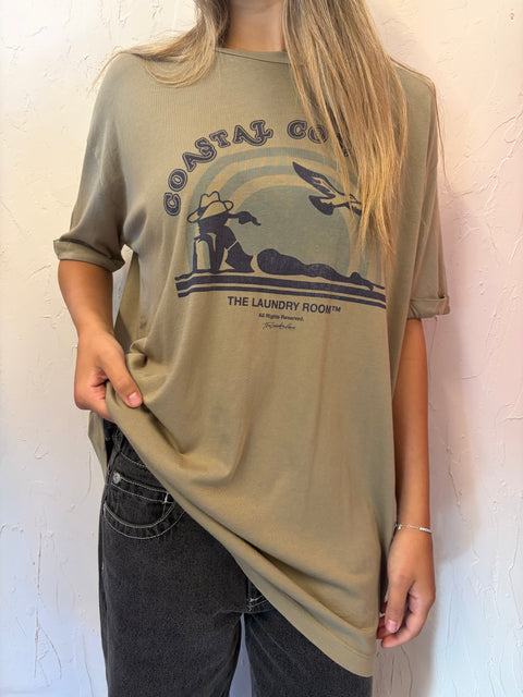 Coastal Cowgirl oversized tee