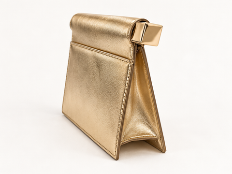 Carson gold metallic bag