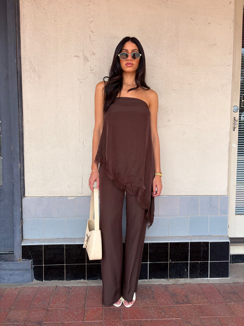 Sora Strapless Top Pant Set