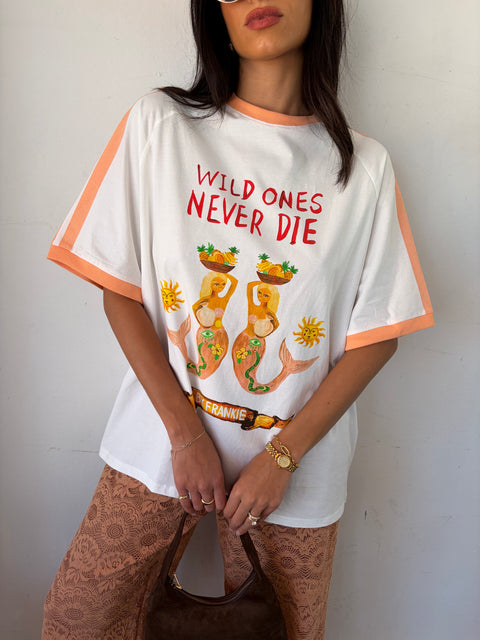 Wild Ones Never Die Tee - White