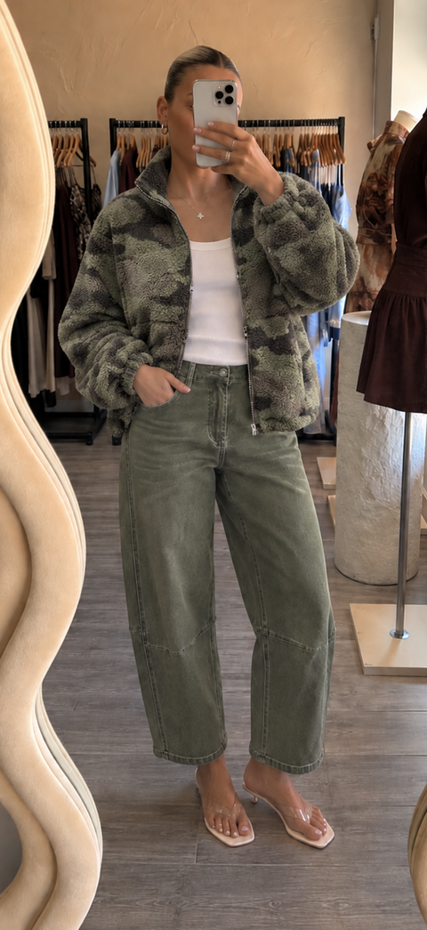 Camo Teddy Jacket