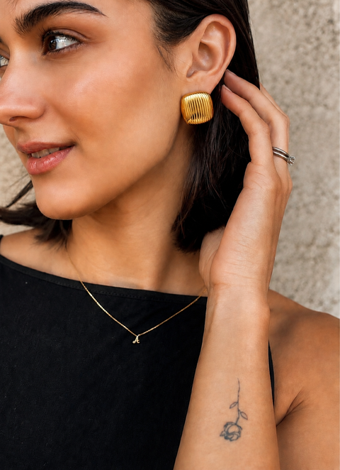 Aurelia Ribbed Earrings