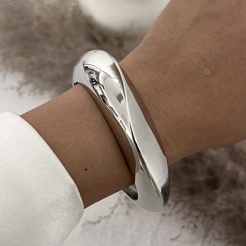 Taylor Silver Cuff Bangle