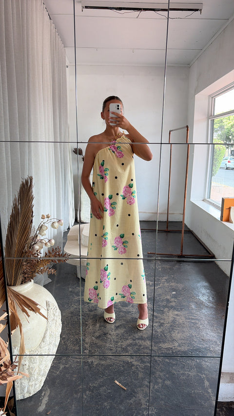 Garden One-Shoulder Maxi Dress