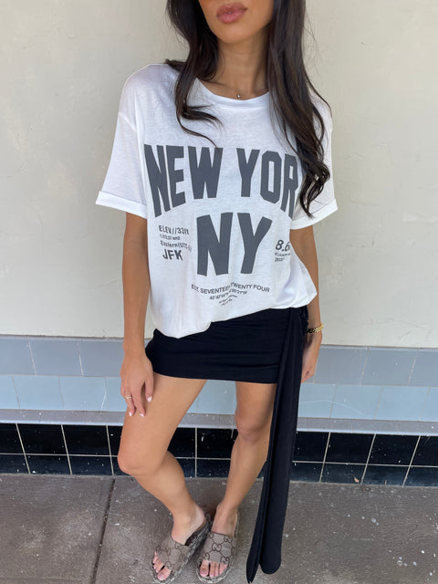 WELCOME TO NEW YORK - OVERSIZED TEE