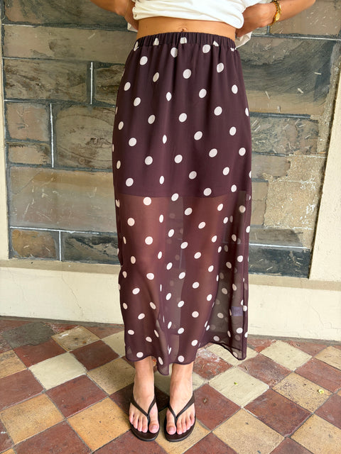 Veronica Polka Dot Skirt