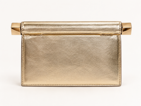 Carson gold metallic bag