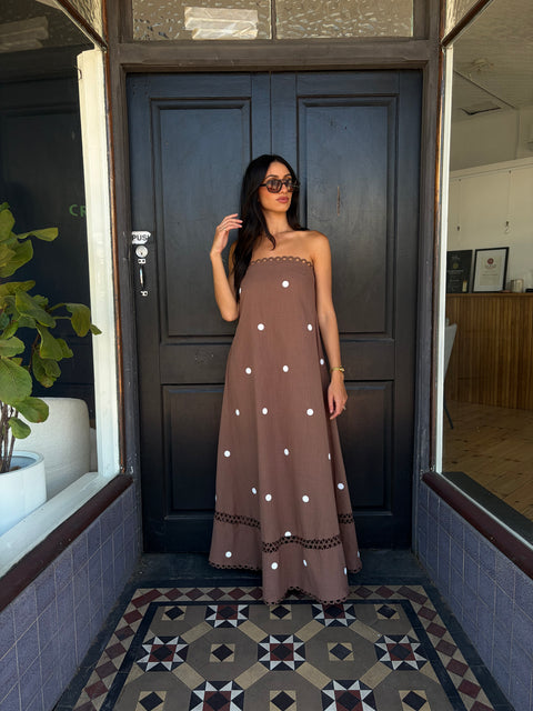 Monika Strapless Maxi Dress