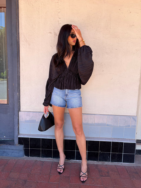 Jess Pleated Top