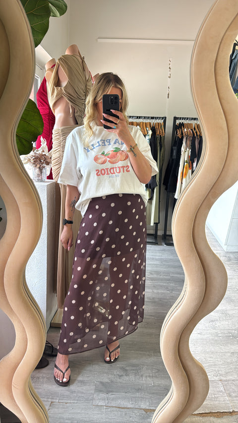 Veronica Polka Dot Skirt
