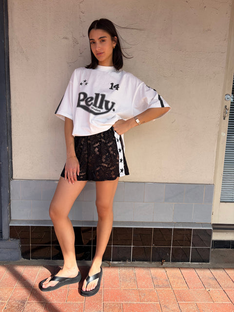 Starstruck Lace Track Shorts