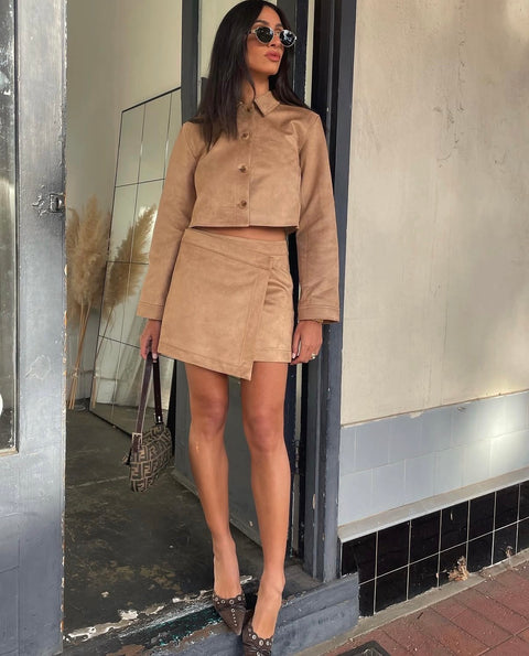 SOLANA SUEDE SKIRT