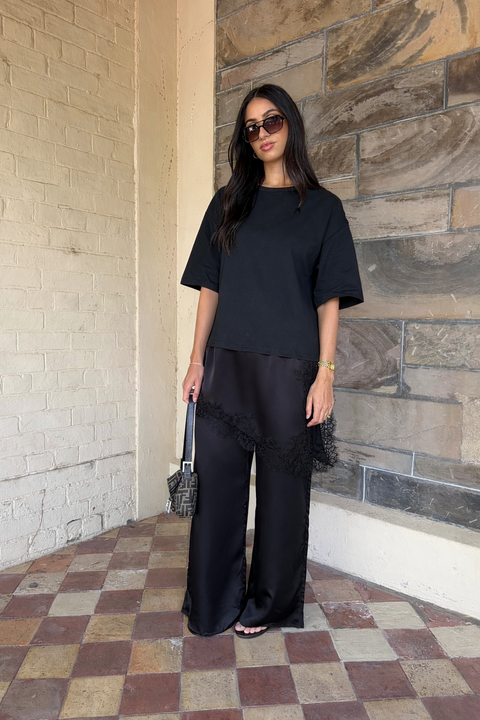 Noah Longline Lace Tee