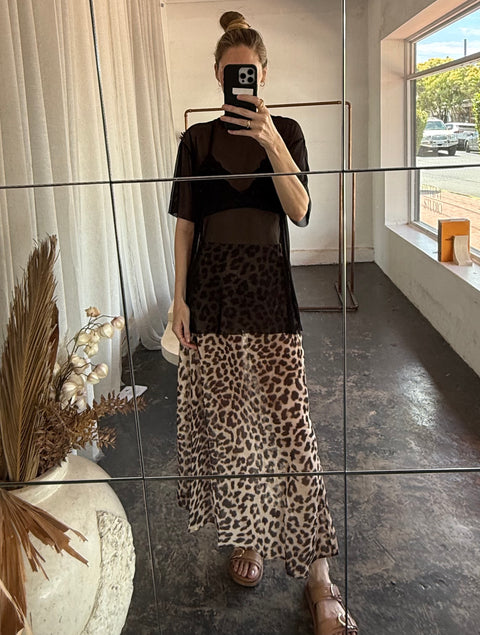 Lucie Sheer Maxi Skirt