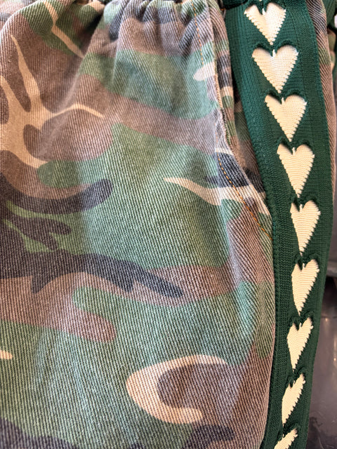 Camo Heart Denim Jogger Pant