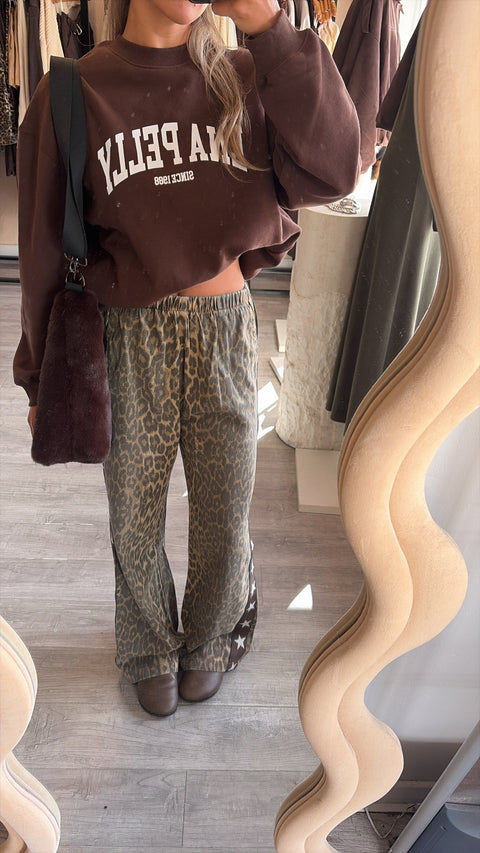 Leo Star Denim Track Pant