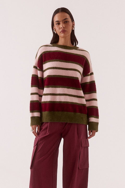 HOLLAND STRIPE CREW KNIT