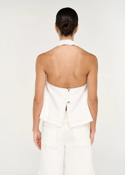 Nyra Denim Halter Top