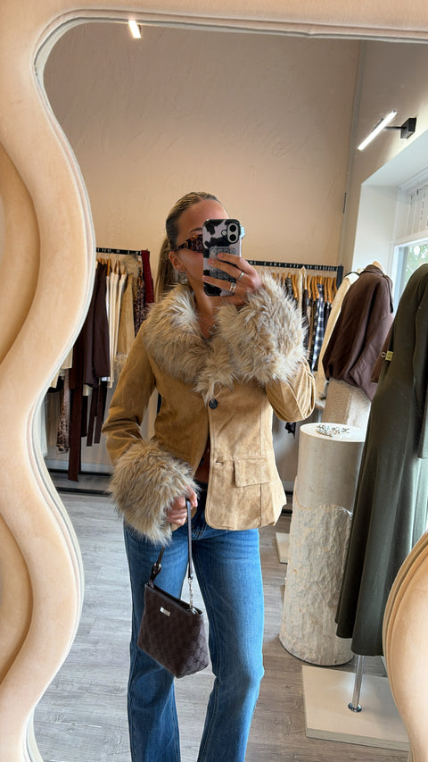 Christina Faux Fur Jacket