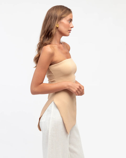 Bonnie Strapless Longline Top
