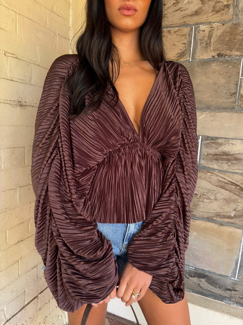 Jess Pleated Top