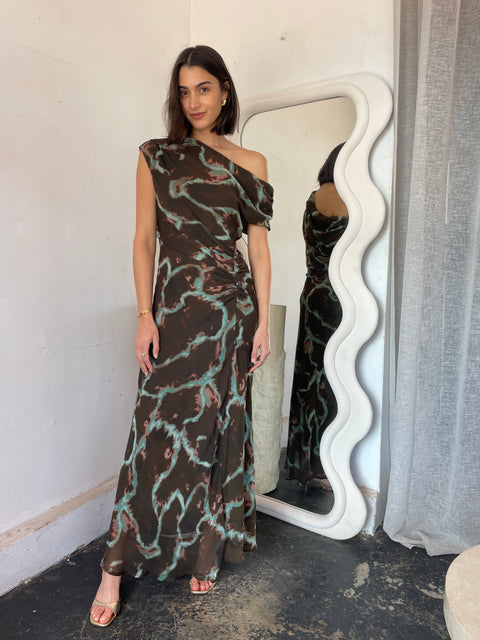 Verona One Shoulder Maxi Dress
