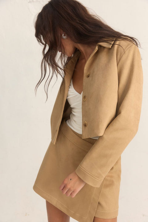SOLANA SUEDE SKIRT