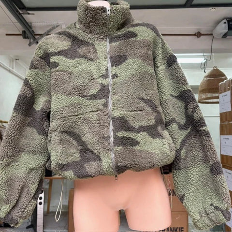 Camo Teddy Jacket