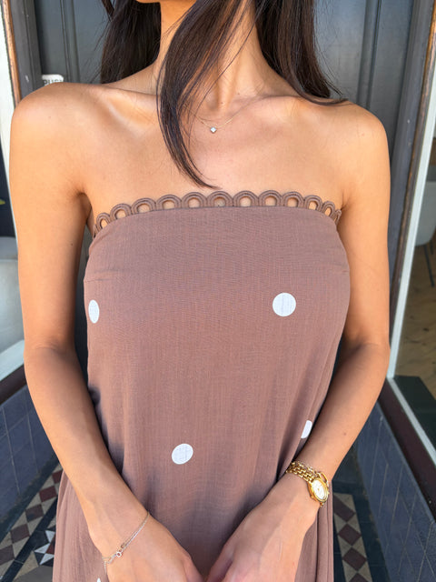 Monika Strapless Maxi Dress