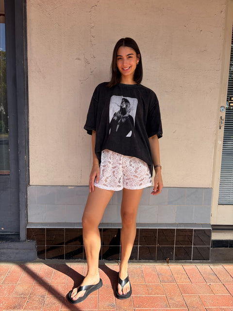 Starstruck Lace Track Shorts