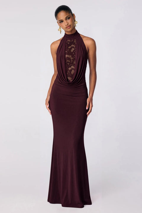 RHIANNA HALTER GOWN