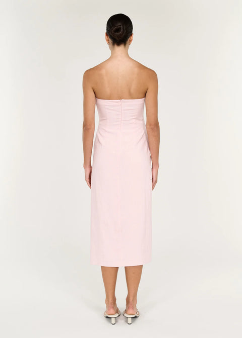 Avella Strapless Midi Dress