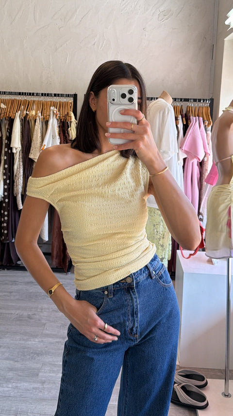 Heather Off Shoulder Top